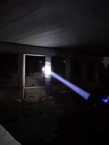 Đèn Pin Laser Trắng Công Suất Cao Siêu Sáng Tầm Xa Có Thể Sạc Lại Màn Hình Kỹ Thuật Số Đèn Khẩn Cấp Di Động Ngoài Trời Thương Hiệu QHSPE