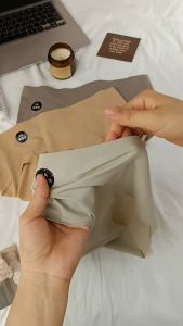 6PCS High Waist Panty Ice Silk Seamless Underwear Women's Pure Cotton Antibacterial Panty M-XL