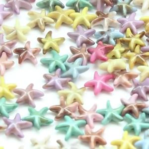 60 Hạt Cườm Sao Biển Acrylic Nhiều Màu Sắc Nguyên Liệu Làm Đồ Trang Sức Tự Làm Dùng Cho Vòng Cổ Phụ Kiện Tóc Vòng Tay & Vòng Chân Thủ Công