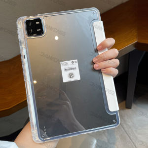 Clear Case for Xiaomi Pad 7 / 7 Pro 11.2inch Xiaomi Pad 6 /  6Pro 11inch for MiPad 5 / 5Pro 11inch Soft TPU Tablet Cover with Pencil Holder & Smart Wake/Sleep