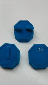 DISPLAY โชว์เครื่องประดับ สำหรับ ต่างหูแหวนจี้ สีฟ้า ขนาดเล็ก ขนาด ก3.9xส2.5 cm