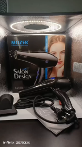 3000W Professional Hair Dryer with Negative Ion Technology Fast Drying Hair Blower for Salon Home & Travel Use + FREE Hair Curler Portable & Lightweight hairdryer