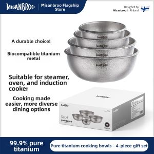 Misanbroo | Multi-purpose Kitchen Bowl Set Titanium Food Grade