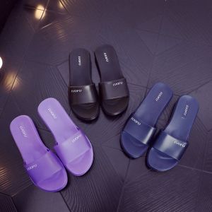 Summer Luofu Womens Flats Home Indoor and Outdoor Non-Slip Deodorant and Lightweight Foam Sole Wear-Resistant Plastic Womens Slippers