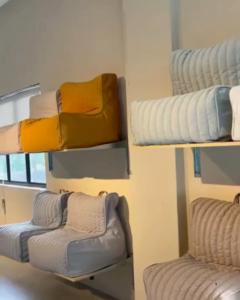 Poufy Beanbag Single Sofa - Fossil