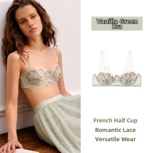 GAINREEL | Gathering Small Bust Push-up Breathable Half Cup Removable Strap Bra