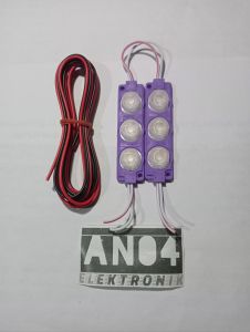 LAMPU VARIASI LED GRILL DEPAN MOBIL TRUK BUS DC 12V 24V (2LED+2M AWG22)