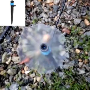 [50 PCS] 360 Degree Adjustable sprayer Irrigation Drippers Garden Inserting Ground Watering Sprinklers