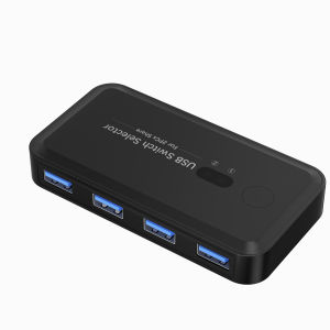 USB 3.0 Switch KVM Switcher Selector Hub Docking Station Dock for 2 Laptop PC Share Keyboard Mouse USB Devices Printer SSD