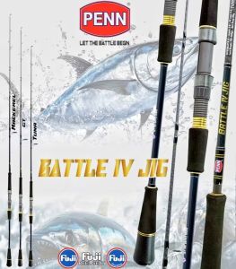Joran PENN BATTLE IV JIG Spinning Rod -Jigging Dasaran (New 2025)