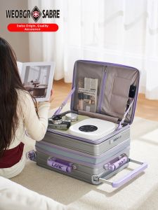 Expandable Side-opening Roller Suitcase 20 Inches