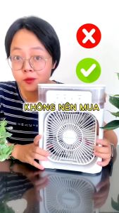 Quạt Phun Sương Để Bàn - Quạt Điều Hòa 5 Lỗ Làm Mát Có Chế Độ Hẹn Giờ Tích Hợp Đèn Led