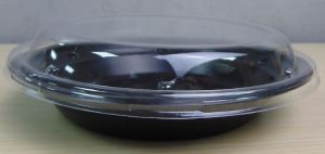 Set 50 bộ đĩa nhưa PP có nắp đựng mì phở