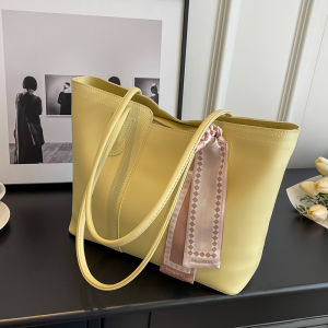 High-Quality Large Capacity Womens Shoulder Bag Fashionable Commuter Tote Bag Spring Summer New Style Versatile Soft PU Leather