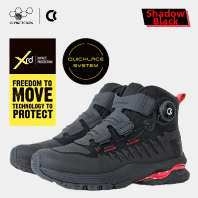 cc protectors | Breathable Anti-Slip Wear-Resistant Crash-Protective Four Seasons Motorcycle Riding Shoes
