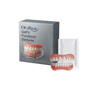 Veneers Teeth Silicone Kit Fill Tooth Gaps Orthodontic Upper Lower Fake Teeth Soft Decorative Comfortable Realistic Denture Set