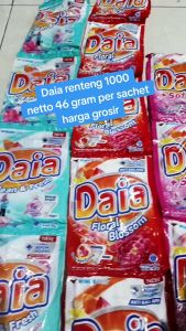 Promo!! 5 RENTENG Detergen Bubuk Daia Sachet 46gr ( Eceran 1000) all varian Random 1 Renceng isi 6