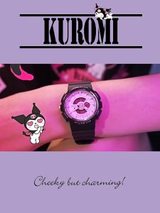(With Box/49mm)100% Authentic Sanrio Kuromi Watch for Kids Girls with Backlight Digital Watch Waterproof Cinnamoroll Children Wristwatch Shockproof Kids Watch hellokitty Birthday Gift Christmas gifts 8573