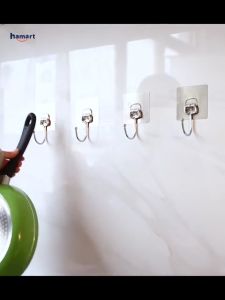 Combo 10 Miếng Dán Bạc Kèm Móc Chịu Lực Siêu Dính Móc Dán Chịu Lực Dán Tường