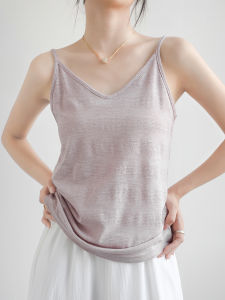 MOCHU | Pink Vest Halter Loose See-Through Breathable Underwear