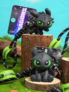 Potdemiel | Móc Khóa Hình Răng Sún (Toothless) Trong Phim Bí Kíp Luyện Rồng Đồ Trang Trí Nhỏ Phụ Kiện Anime Dành Cho Nam Nữ Từ 14 Tuổi Trở Lên Chất Liệu PVC.