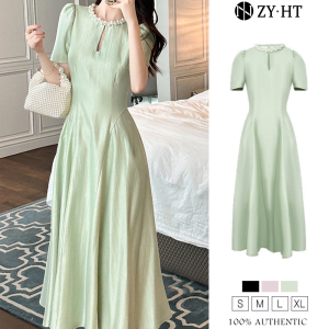 ZYHT EraVogue Womens Dresses Black Purple A-Dress Satin Dress Work Dress Hiso Dress Vintage Dress Work Dress Party Dress 80219