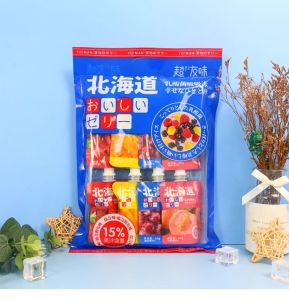 Zero Fat Fruit Flavored Jelly Snacks from Macau Yisha Suction Freezing Loose Pack Gelatinous Snack for Kids Delicious Peach Flavor