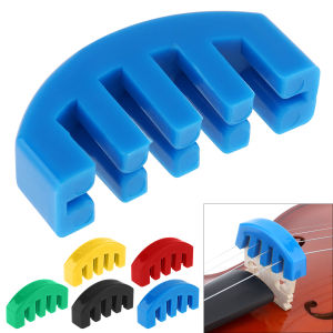 ยาง/จิต 3/4/5 Claw ไวโอลิน Mute สําหรับ 1/2 / 3/4 / 4/4 / 1/8 ไวโอลิน Volume Control สีสันฝึกไวโอลิน Mute