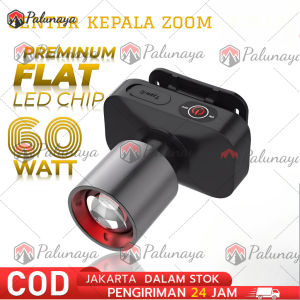 AOKI SENTER KEPALA ZOOM SUPER TERANG LED 60W RECHARGEABLE USB TYPE C SENTER KEPALA ZOOM AOKI AK-3685A