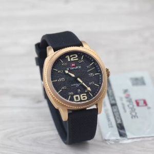 Jam tangan Naviforce 9127M tali rubber analog tanggal aktif original pria