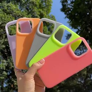 Cute Candy Color Jelly Casing For iPhone 11/XR 15 Pro Max 12 13 14 Pro Max 6 6s 7 8 Plus Liquid Silicone Solid Color Case For iPhone SE 2020 X XS Max 15 14 Plus Ultra Thin Skin Feel case TPU Matte Soft Shockproof Protective Cover