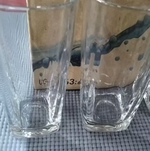 แก้วใสเหลี่ยมทรงสูงUG-363 (กล่อง6ใบ)