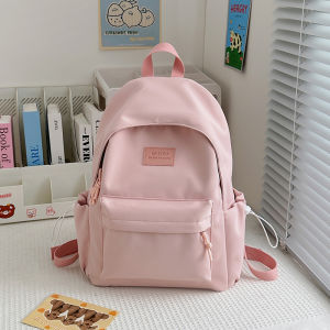 Balo Du Lịch Học Sinh Dung Tích Lớn Màu Trơn Giản Dị Dành Cho Học Sinh Trung Học Cơ Sở Và Trung Học Phổ Thông Balo Chống Thấm Nước
