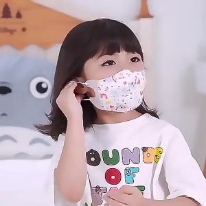 【Individual Packing】100pcs 3D / KF94 / KN95 Kids Cartoon Disposable Face Mask Baby Mask  Boy/Girl 3D Three-dimensional Printing Mask 儿童小孩囗罩