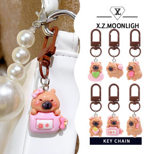 X.Z.MOONLIGH Cute Capybara Keychain & DIY Pendant: A Perfect Gift for Students