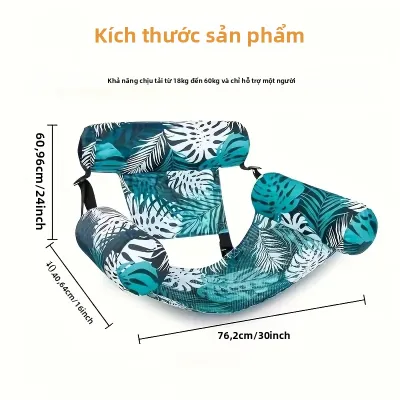 Ghế Phao Nổi Hơi Cho Người Lớn Ghế Phao Hồ Bơi Di Động Ghế Thư Giãn Gấp Gọn Cho Hồ Bơi Hồ Nước Bãi Biển Thư Giãn Mùa Hè Màu Xanh Lá