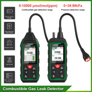 SW733GS Accurate Combustible Gas Detector Meter PPM LEL Unit Triple Alarm Natural Gas Leak LPG Meter Explosion Proof Pressure Gas Concentration Detection