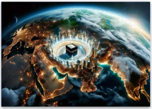 BILIBILI | 500 1000 1200 2000pcs Jigsaw Puzzle Earth Muslim Pilgrimage Islamic Art Scene For Adults DIY Hobbyist Birthday Gift Family Game