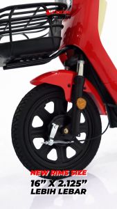 Sepeda Listrik Pacific Veloce 1.5 Dengan Roda Besar 16 Inch 500W dengan Battery 48V 12Ah