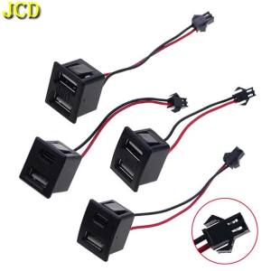 JCD | 1 Cái Ổ Cắm Hai Lớp Nữ USB Type-C & USB A Đèn Sạc Đế Nguồn Có Đầu Nối Cáp Cho Thiết Bị Điện Tử