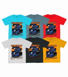 Kaos Baju anak laki laki gambar BIG TRUCK usia 1-12 Tahun