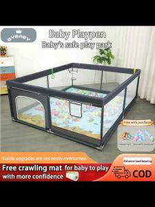 BYBABY Folding Playpen Fence: A Safe & Durable Indoor Baby Play Area