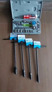 PAKET Shok Socket Set 21 Pcs KUNCI PAS COMBINATION SOCKET WRENC + Kunci T 4Pcs Ukuran 8 10 12 14 mm Obeng BB Magnet