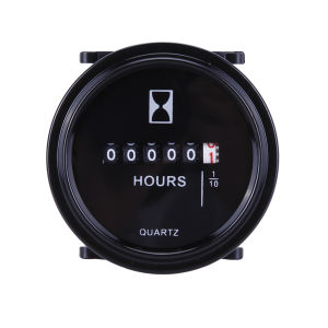 Đồng Hồ Đo Giờ Hoạt Động Động Cơ Thuyền Biển 6V-80V Đồng Hồ Đo Tròn 2 Inch Chống Nước Bộ Đếm Thời Gian Cơ Khí Cho Ô Tô Xe Máy Xe Tải