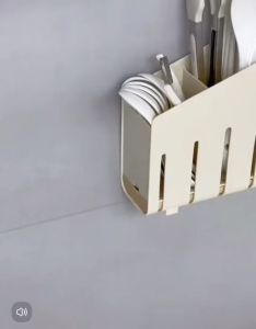 OHHDEER Multifunctional Wall-mounted Chopstick Knife Holder Utensil Drying Rack Kitchen Storage Rack