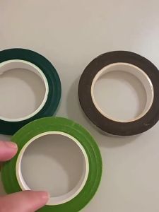 Floral Tape Flower Tape Florist Elastic Tape Floral Waterproof Self Adhesive Handmade Diy Material Green Paper Type Tape
