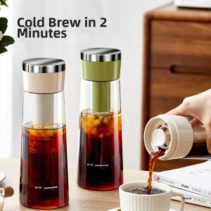 Cold Brew Coffee Tea Pot Large Capacity Pressed Extraction
