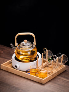 Tea Brewing Pot Tea Set Suit Electric Ceramic Stove Glass Health Pot Boiling Water Kung Fu Tea Cup Scented Tea Tea Making Device For Home Tea Stove