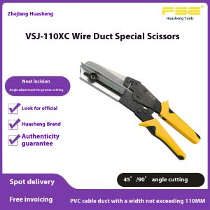 FSE VSJ-110XC PVC Trunking Cutter 45/90 Degree Angle Shears 110mm Electrician Wire Duct Cutting Tool
