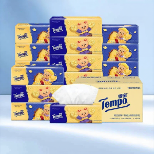 Tempo | Large Butter Bear M Size Paper Tissues 15 Pack